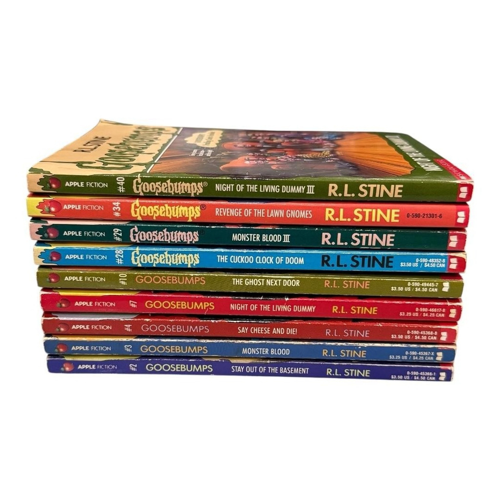 Goosebumps Lot Of 9 Books R.L. Stine Vintage 90s First Edition Scholastic Horror